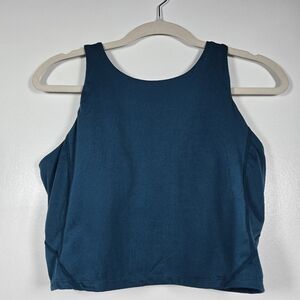 Crane Teal Blue Athletic Sports Bra Size Medium